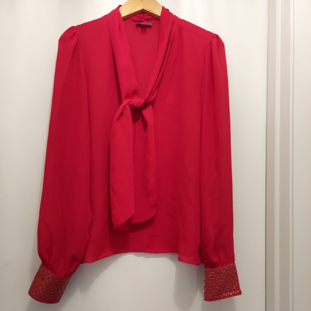 Vince Camuto red blouse